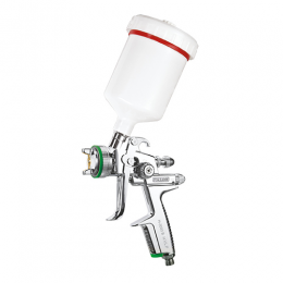 Краскопульт пневматический HVLP верх.пласт.бачок 600мл форсунка-1,4мм  (H-3000B-1.4) ITALCO H-3003A-1.4