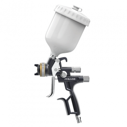Краскопульт пневматический HVLP верх.пласт.бачок 600мл форсунка-1,4мм  ITALCO Gloss-1.4