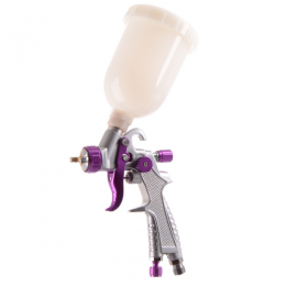 Краскопульт пневматический тип HVLP верхний пластиковый бачок диаметр форсунки-0,8мм  AUARITA   H-891-0.8