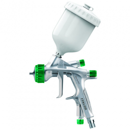 Краскопульт пневматический тип HVLP верхний пластиковый бачок диаметр форсунки-1.2мм ITALCO  Shine-MINI-1.2
