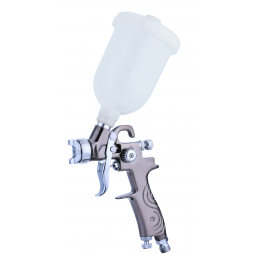 Краскопульт пневматический тип LVMP  верхний пластиковый бачок диаметр форсунки-1,0мм  AUARITA   K-350-1.0
