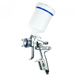 Краскопульт пневматический цифровой LVMP верх.пласт.бачок 600мл форсунка-1,4мм  ITALCO H-3003-Digital-1.4LM
