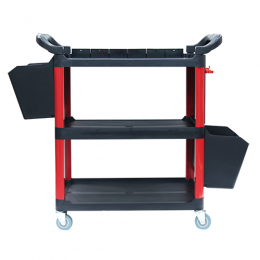 Тележка инструментальная (3 открытые полки,2 навесных ящика) G.I. KRAFT GI37103