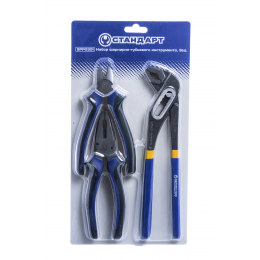 Набор шарнирно-губцевого инструмента 3ед. (плоскогубцы бокорезы переставные плоскогубцы)   СТАНДАРТ  SPP0301