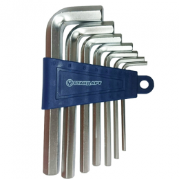 Набор шестигранников Г-образных 7ед. (2,5-10мм)  СТАНДАРТ  HKS0701