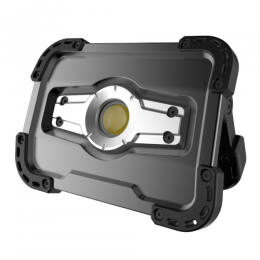 Прожектор светодиодный аккумуляторный 10W с POWERBANK 5000 mAh (выход USB 5V) IP65 (Made in GERMANY)   FL-1002W