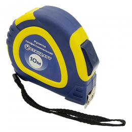Рулетка профессиональная с автостопом полотна и магнитом 10м*25мм   СТАНДАРТ  PMT-1025