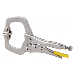Кліщі зажимні STANLEY з фіксатором і С-подібними губками l=185 мм