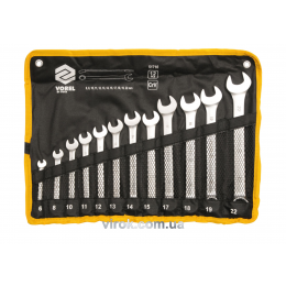 Набір ключів ріжково-накидних VOREL М6-22 мм 12 шт