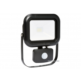 Прожектор SMD LED діодний мережевий 230 В з датчиком руху VOREL 10 Вт 800 lm з кріпильною скобою