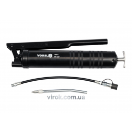 Шприц мастильний з гнучкою і жорсткою трубками VOREL 400 мл 41-69 Мпа