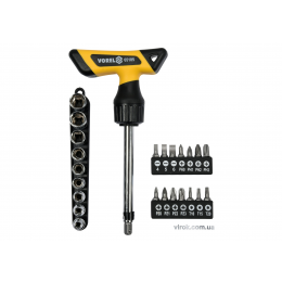 Викрутка-тримач з тріщаткою Т-подібна VOREL 1/4