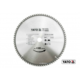 Диск пиляльний по дереву YATO 350 х 30 х 3.5 х 2.5 мм 84 зубці R.P.M до 4500 1/хв