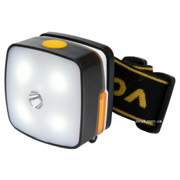 Ліхтар на чоло світлодіодний акумуляторний VOREL Li-Ion 3.7 В 850 мAгод 3 Вт 130+160 лм