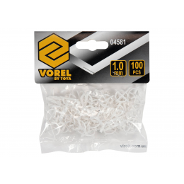 Хрестики для плитки багаторазові U-подібні VOREL 1 мм 100 шт