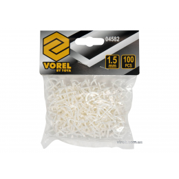 Хрестики для плитки багаторазові U-подібні VOREL 1.5 мм 100 шт