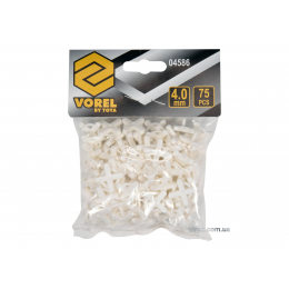 Хрестики для плитки багаторазові U-подібні VOREL 4 мм 100 шт