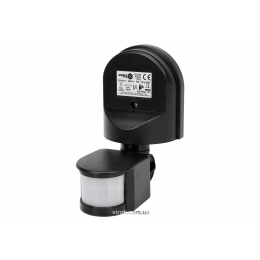 Датчик руху чорний VOREL 1200 Вт 12 м 180°