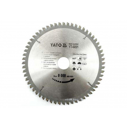 Диск пильний по алюмінію YATO 200 х 30 х 3.0 х 2.2 мм 60 зубців R.P.M до 8000 1/хв