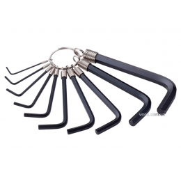 Набір ключів шестигранних Г-подібних STANLEY М1.5-10 мм 10 шт