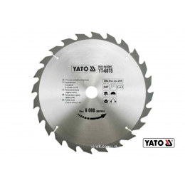 Диск пиляльний по дереву YATO 300 х 30 x 3.2 x 2.2 мм 24 зубці R.P.M до 6000 1/хв