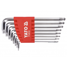 Набір ключів ТОRХ Г-подібні з кулькою YATO Т9-Т40 8 шт