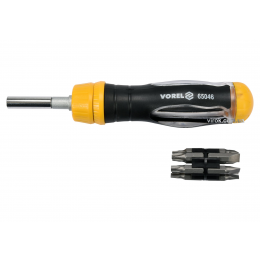 Викрутка-тримач телескопічна VOREL 50-120 мм з насадками HEX-1/4