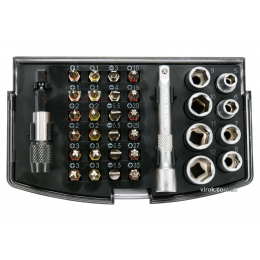 Набір насадок викруткових і головок торцевих YATO 1/4