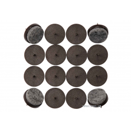 Прокладки пластикові фільцеві на цвях VOREL, 17мм, набір 16шт [16/288]