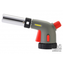 Пальник газовий з п'єзозапалом і керамічним соплом VIROK з цанговим з'єднанням і блокуванням