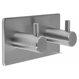 Гачок подвійний прямий на двосторонньому скотчі FALA 45 х 90 х 25 мм