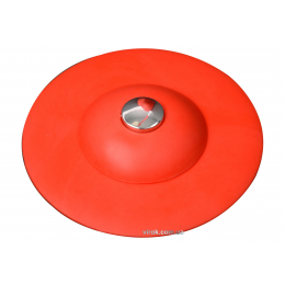 Корок для ванни силіконовий червоний FALA Ø= 100 мм