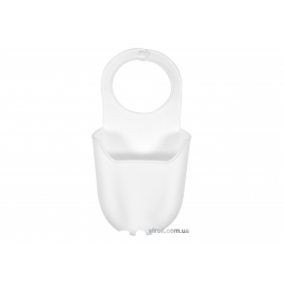 Органайзер для губки підвісний силіконовий білий FALA 200 х 100 мм