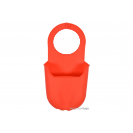 Органайзер для губки підвісний силіконовий червоний FALA 200 х 100 мм