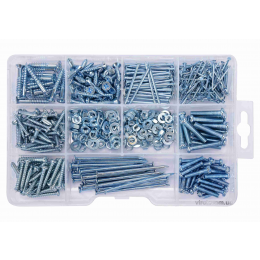 Шурупи, цвяхи, шайби і гайки VOREL 580 шт