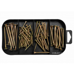 Шурупи оцинковані і дюбелі YATO 170 шт