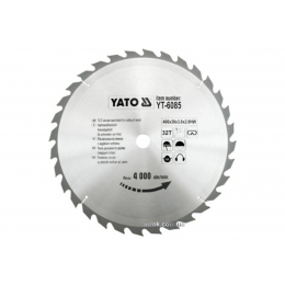 Диск пиляльний по дереву YATO 400 х 30 x 3.8 x 2.8 мм 32 зубці R.P.M до 4000 1/хв