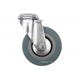 Колесо до візка з обертовою опорою і кріпильним отвором VOREL Ø100 x 26 x 132 мм 45 кг