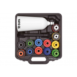 Лійка для заливу оливи з адаптерами YATO 2 л 15 шт