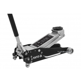 Домкрат гідравлічний підкатний алюмінієвий низькопрофільний легкий YATO 2.5 т 100-465 мм
