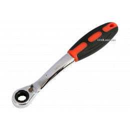 Ключ накидний вигнутий з тріщаткою YATO М8 CrV
