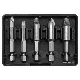 Набір екстракторів для видалення зломаних гвинтів YATO HEX- 1/4