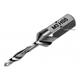 Свердло-мітчик YATO М3 х 0.5 x 36/5 мм HSS М2 HEX-1/4