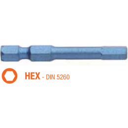 Насадка викруткова ударна BLUE SHOCK USH HEX 3 x TORSION 50 мм 5 шт