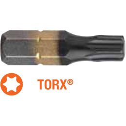 Насадка викруткова титанова з алмазним напиленням USH TORX T30 x 25 мм 10 шт