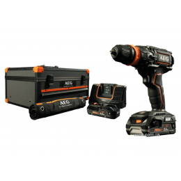 Шуруповерт-дриль ударний безщітковий акумуляторний AEG Li-Ion 18 В 2.5 Агод 60 Нм 13 мм + 2 акумулятора і кейс (4935464410)