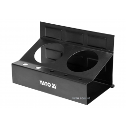 Полиця магнітна YATO з 2 велими і 5 малими отворами 215 x 120 x 130 мм