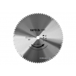 Диск пиляльний по дереву YATO 500 x 32 x 4.5 x 2.9 мм 80 зубців R.P.M до 3000 1/хв