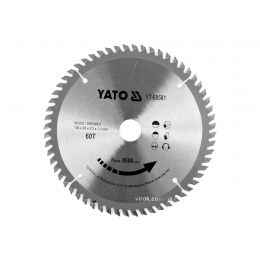 Диск пиляльний по дереву YATO 160 x 20 x 2.2 x 1.5 мм 60 зубців R.P.M до 9500 1/хв
