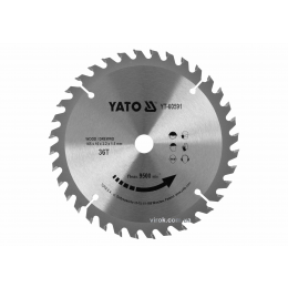 Диск пиляльний по дереву YATO 165 x 16 x 2.2 x 1.5 мм 36 зубців R.P.M до 9500 1/хв